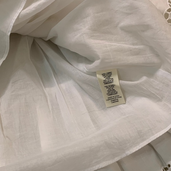 New Rebecca Taylor Ariana Eyelet Embroidered Wrap Dress White Size 4 - Picture 7 of 9